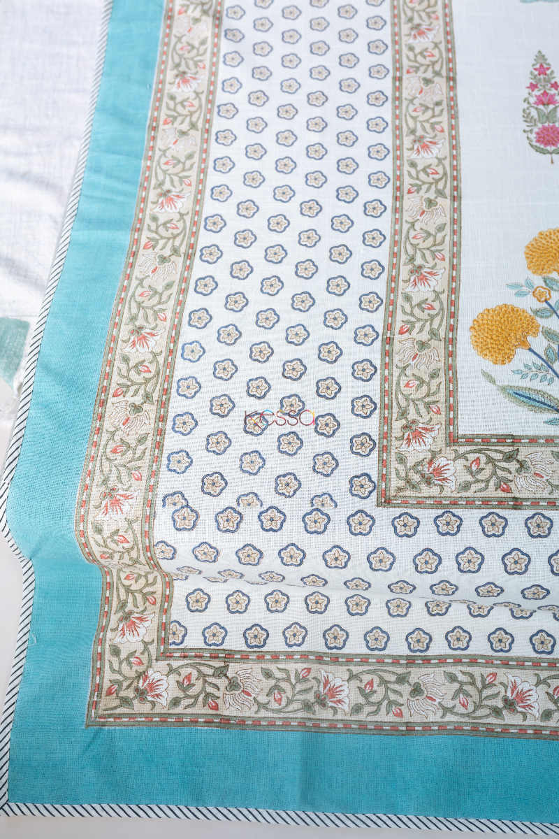 Image for Kusvaa Kab03 Ronchi Yellow Flower Print Bed Cover Look