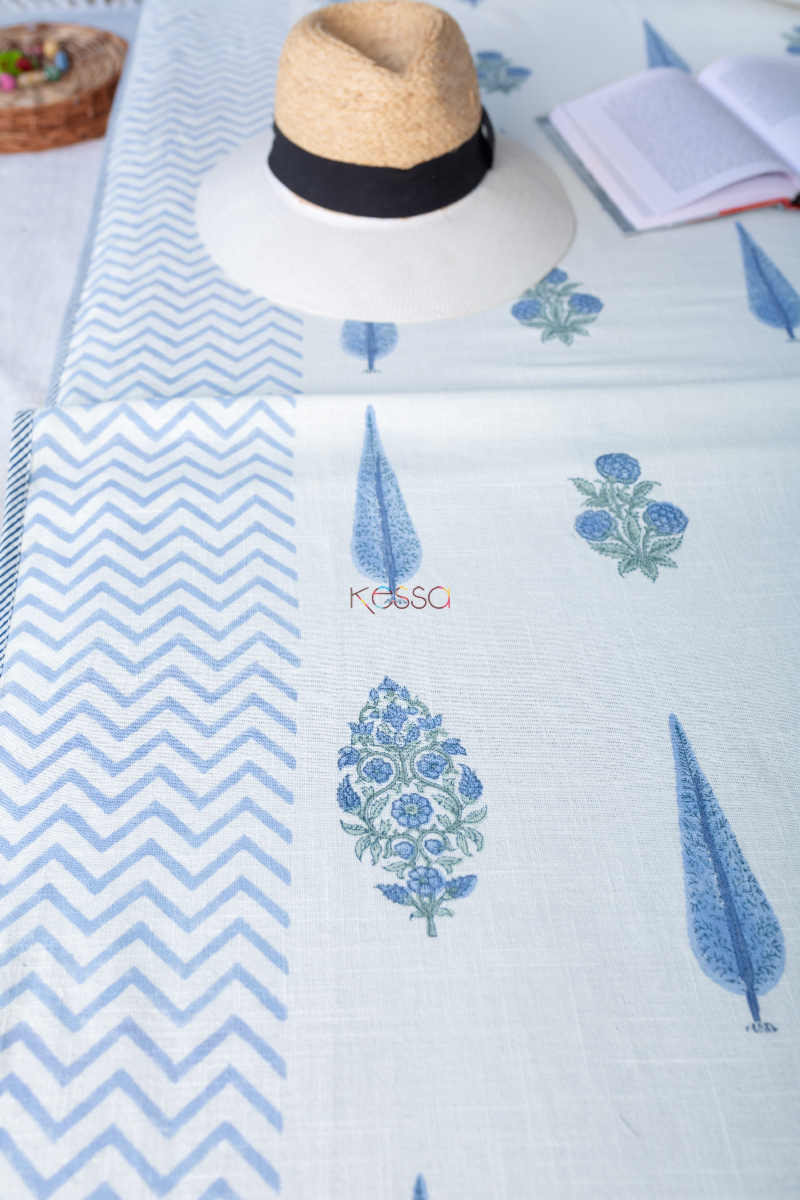 Image for Kusvaa Kab06 Steel Blue Bed Cover Look1