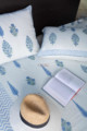 Image for Kusvaa Kab06 Steel Blue Bed Cover Pillow1