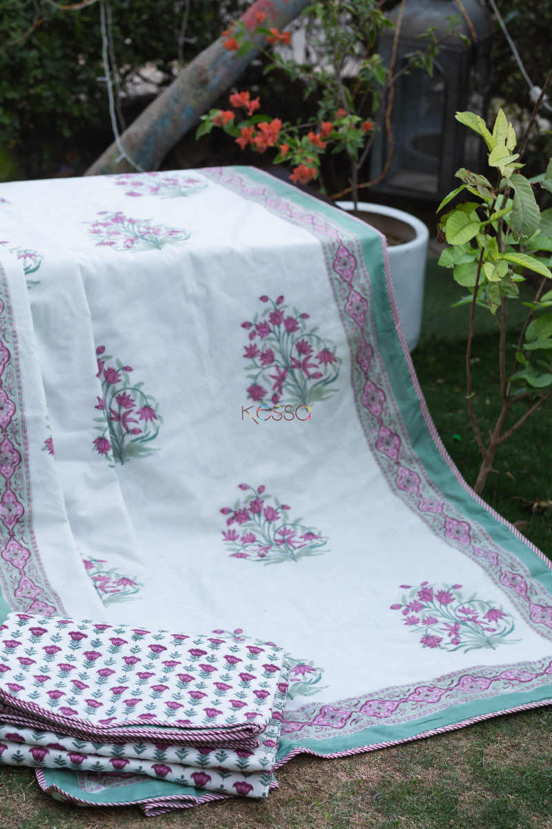 Image for Kusvaa Kad44 Flower Print Single Pair Dohar Featured