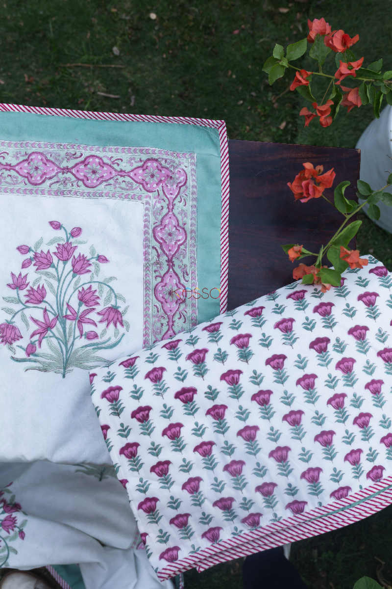 Image for Kusvaa Kad44 Flower Print Single Pair Dohar Top