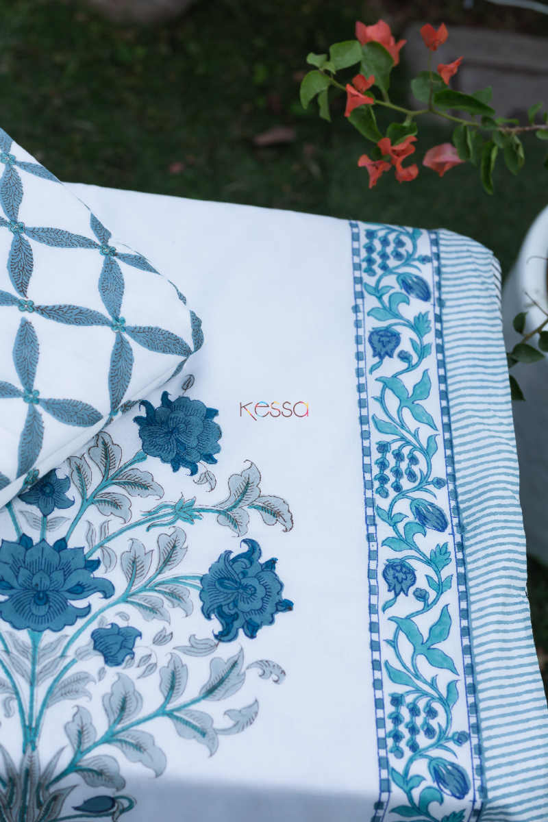 Image for Kusvaa Kad45 Fountain Blue Single Pair Dohar Closeup