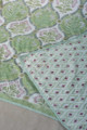 Image for Kusvaa Kad50 Swamp Green Double Bed Dohar Closeup