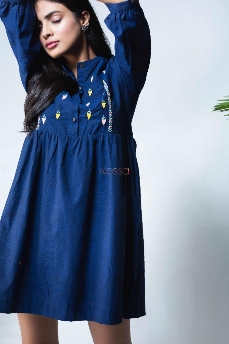 Image for Kusvaa Kcb01 Aparajita Handloom Cotton Dress Featured
