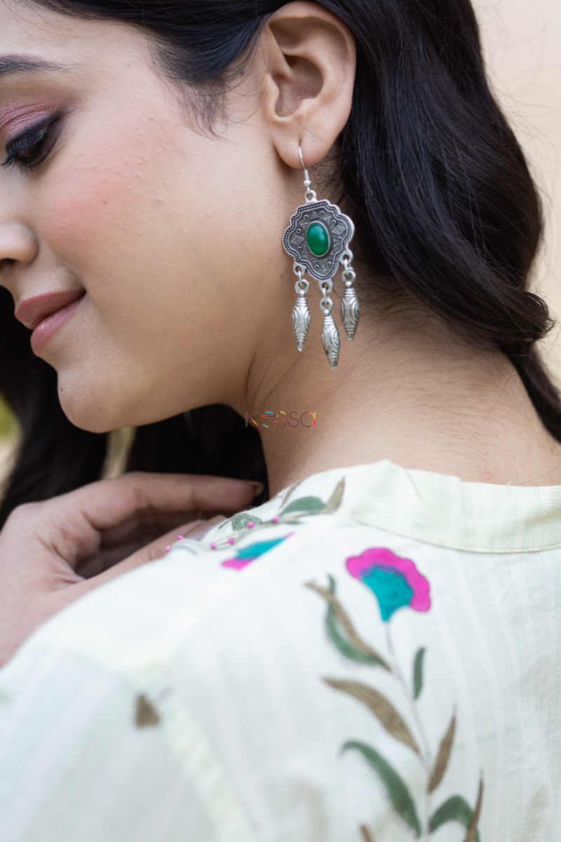 Image for Kusvaa Kpe64 Turkish Tribal Boho Earrings 3