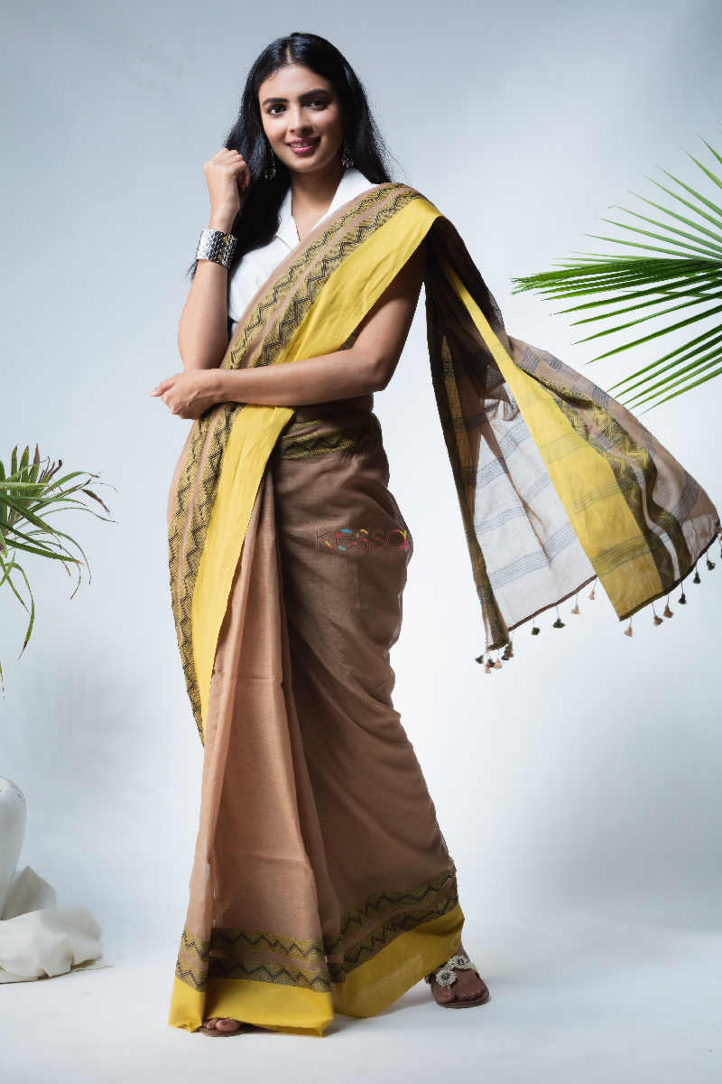 Image for Kusvaa Kuss05 Mrittikah Handwoven Cotton Saree Featured