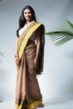 Image for Kusvaa Kuss05 Mrittikah Handwoven Cotton Saree Front