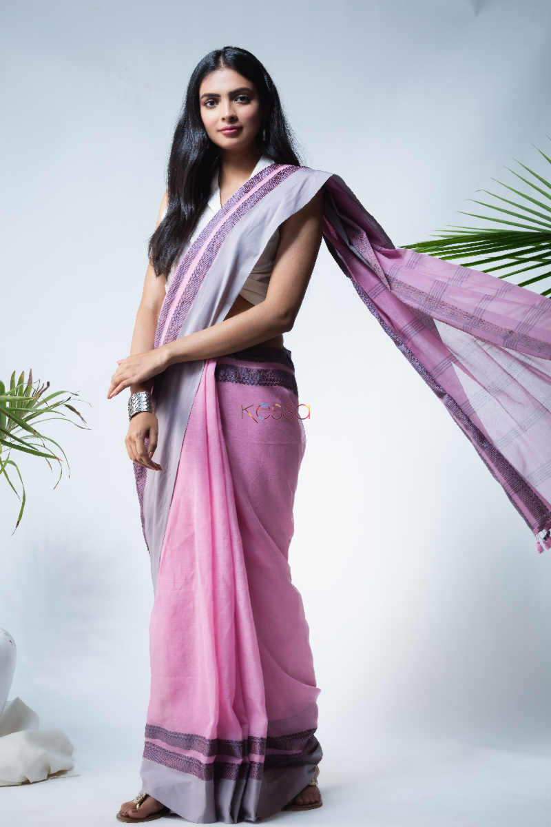 Image for Kusvaa Kuss06 Nalini Handwoven Cotton Saree Front