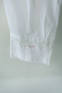 Image for Kusvaa Sap04 Muslin Cotton Crotia Lace Salwar White Bottom