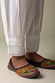 Image for Kusvaa Sap04 Muslin Cotton Crotia Lace Salwar White Closeup New