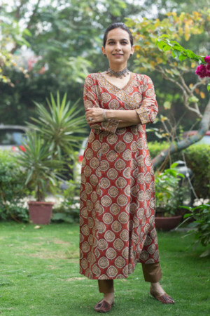 Image for Kusvaa Vcr27 Kusvaa Patram Cotton Angrakha Bagru Print Kurta 1 Featured
