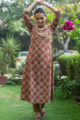 Image for Kusvaa Vcr27 Kusvaa Patram Cotton Angrakha Bagru Print Kurta 1 Front 2