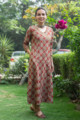 Image for Kusvaa Vcr27 Kusvaa Patram Cotton Angrakha Bagru Print Kurta 1 Look