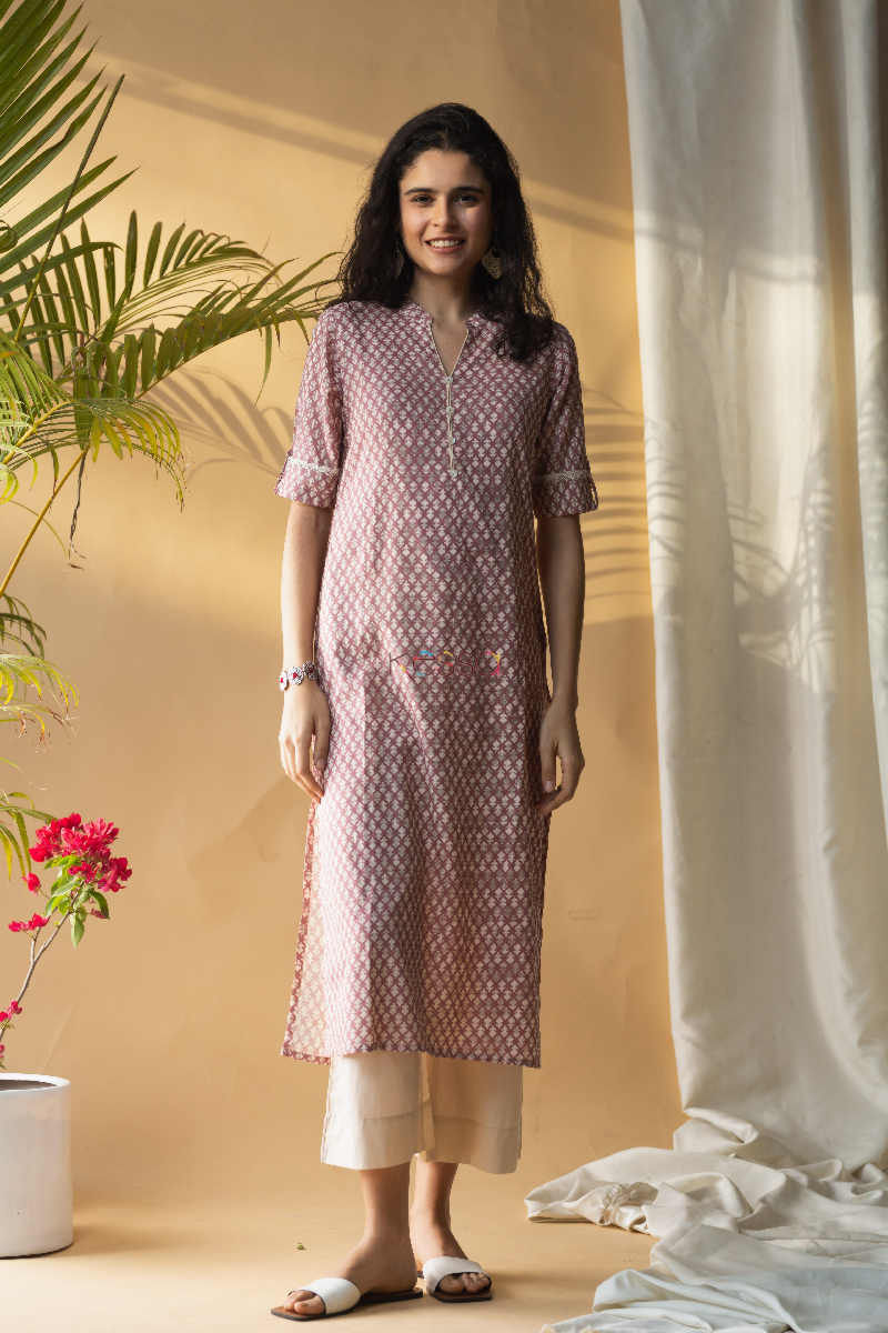 Image for Kusvaa Vcr30 Kapish Straight Fit Regular Wear Kurta Featured
