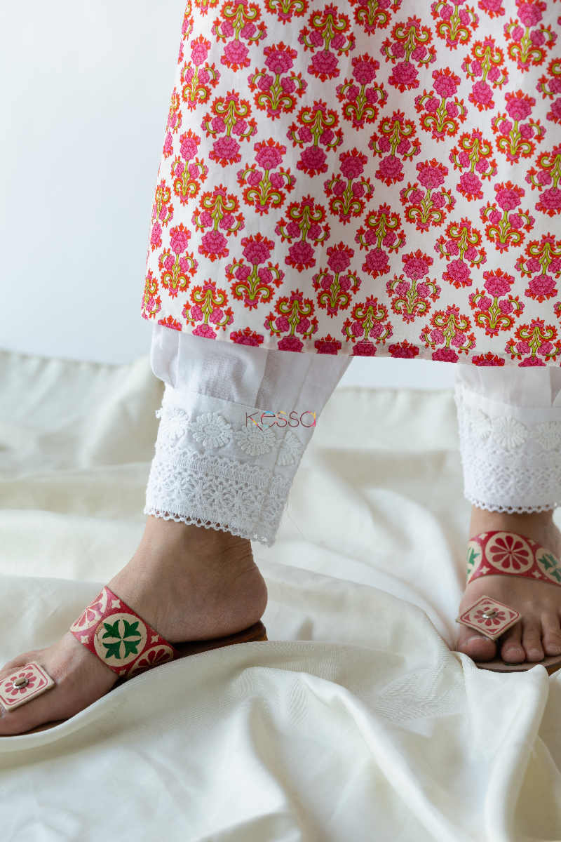 Image for Kusvaa Vcr31 Gulzar Blush Pink Regular Kurta Bottom