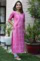 Image for Kusvaa Vcr33 Gehra Gulabi Shibori Kurta Look