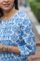 Image for Kusvaa Ws668 Ratnjyoti Short Kurta With Hand Block Print Closeup