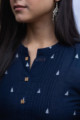 Image for Kusvaa Ws669 Indraneel South Dobby Cotton Kurta Closeup