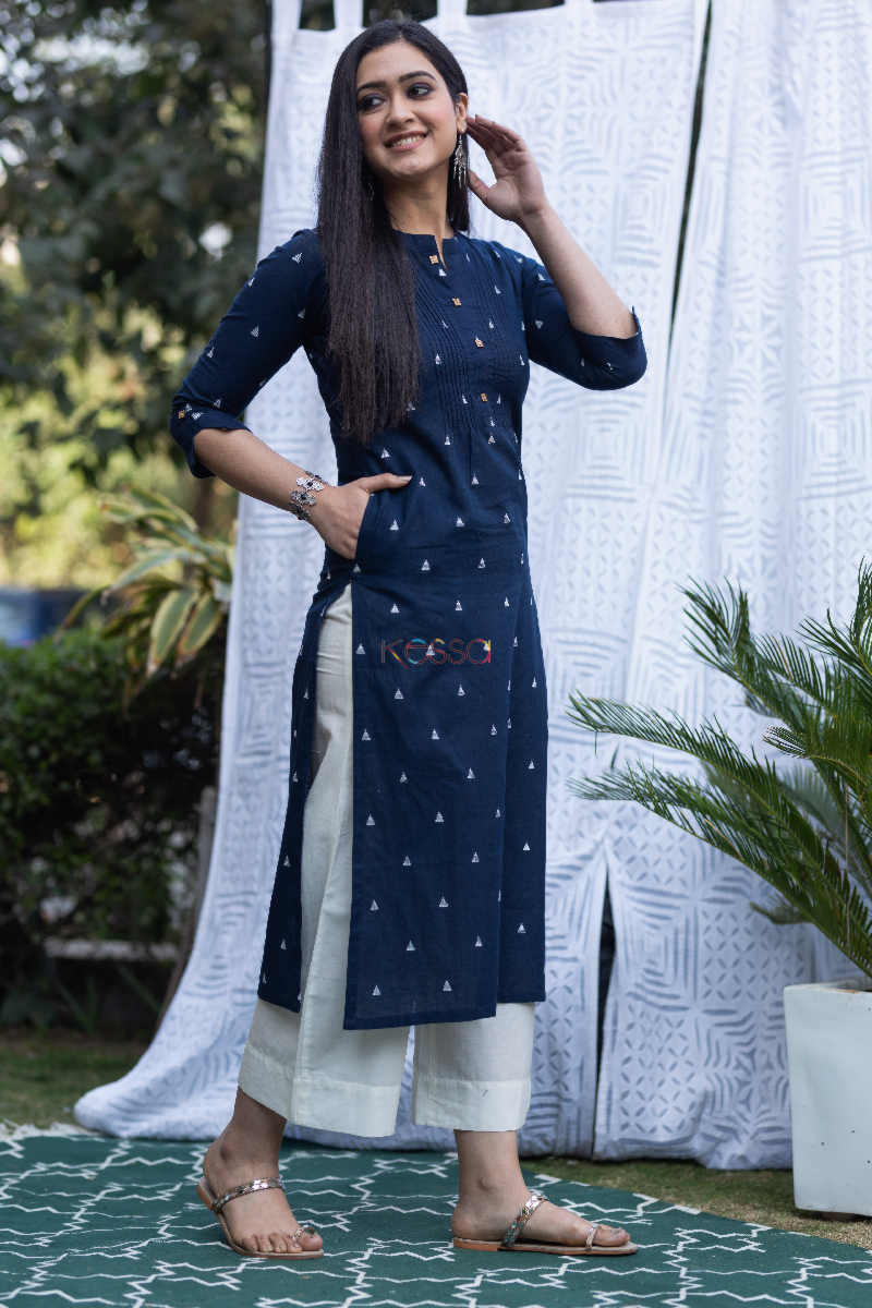 Image for Kusvaa Ws669 Indraneel South Dobby Cotton Kurta Featured