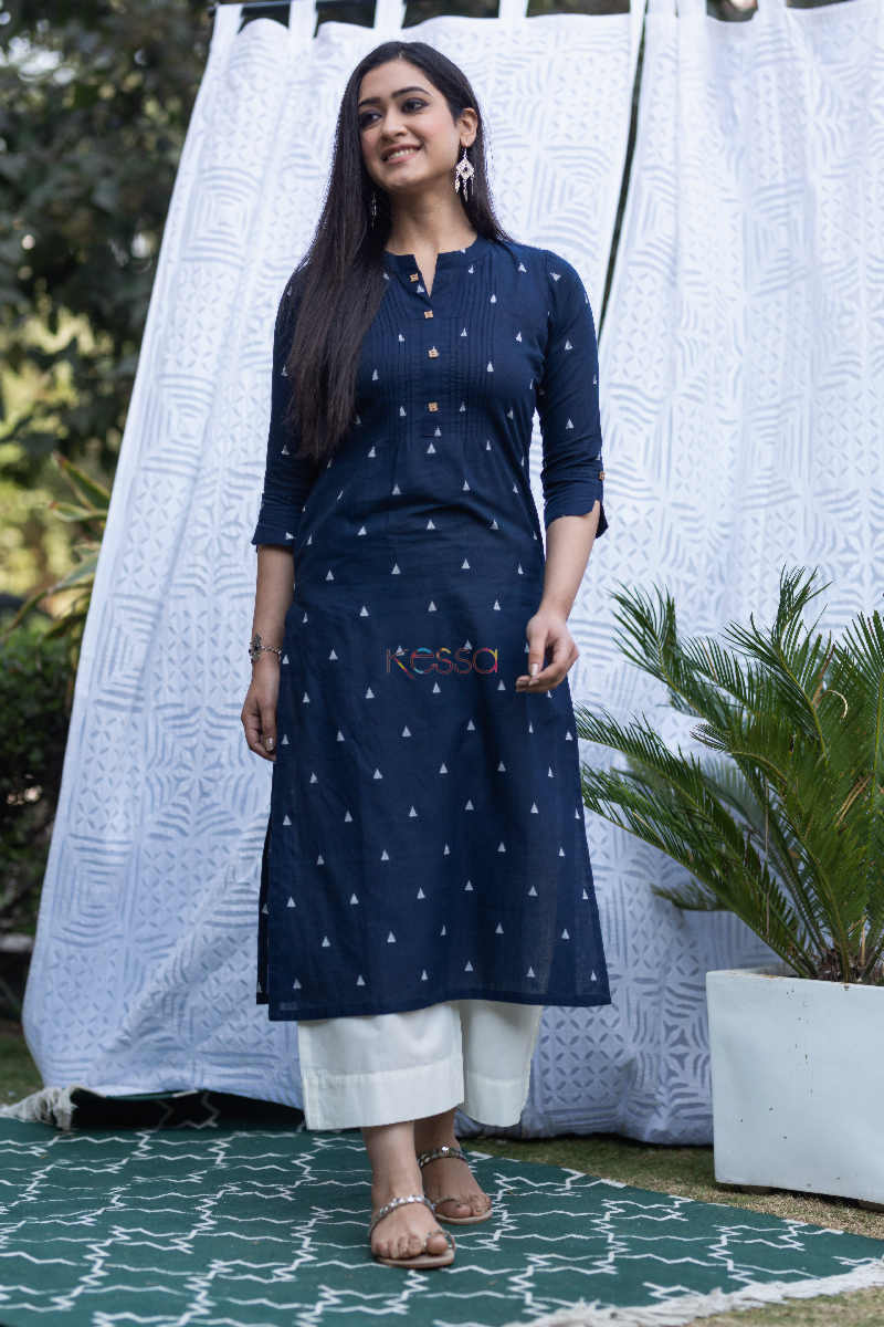 Image for Kusvaa Ws669 Indraneel South Dobby Cotton Kurta Look