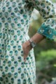 Image for Kusvaa Wsr Faded Jade Green Block Print Kurta Pant Set Pocket