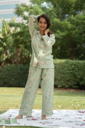 Gurkha Green And White Jammies Set