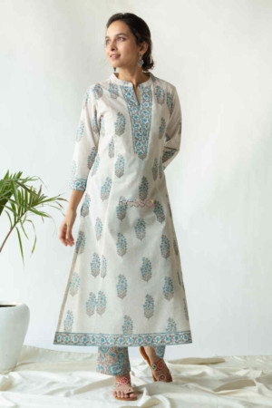 Image for Kusvaa Avdaf25 Zuhur Kurta And Pant Set Featured