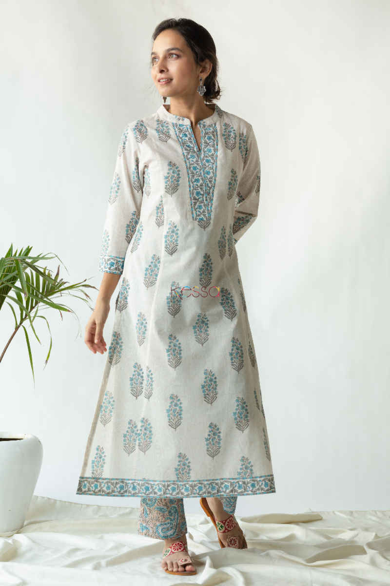 Image for Kusvaa Avdaf25 Zuhur Kurta And Pant Set Featured