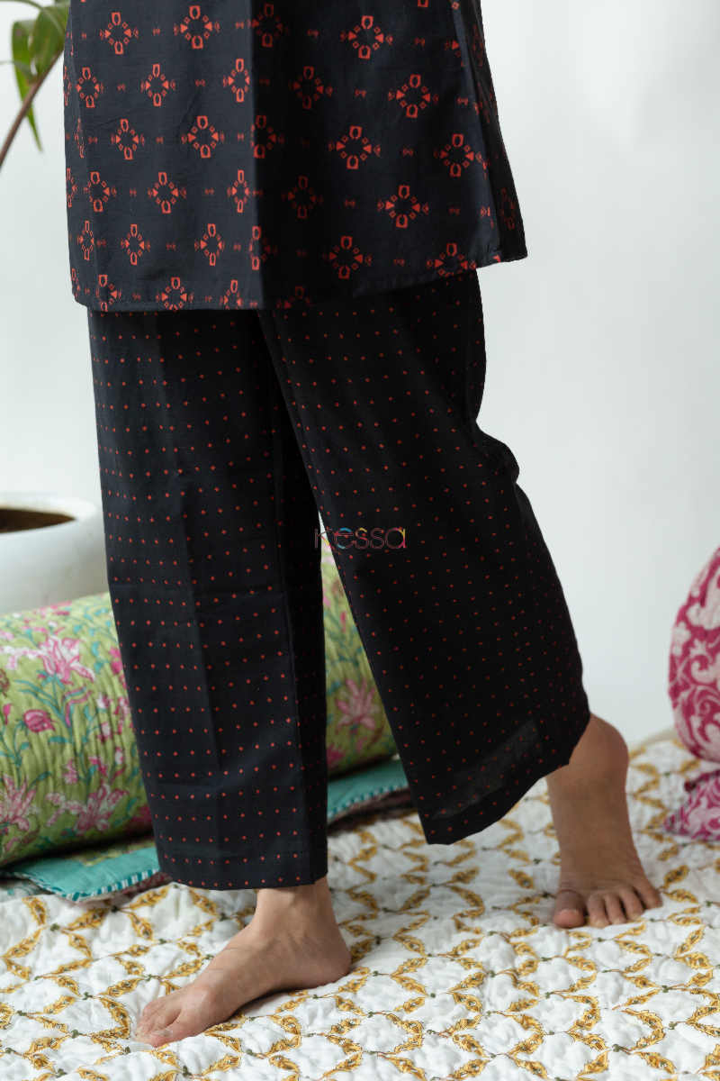 Image for Kusvaa De64 Lavanya Cotton Kurta Pajama Set Bottom
