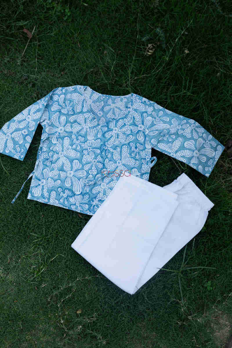 Image for Kusvaa Dek15 Hippie Blue New Born 9 12 Months Jammies Set Featured 1