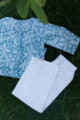 Image for Kusvaa Dek15 Hippie Blue New Born 9 12 Months Jammies Set Look 1