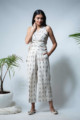 Image for Kusvaa Kcb02 Marmar Ikkat Cotton Top And Pant Set Front 1