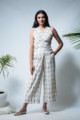 Image for Kusvaa Kcb02 Marmar Ikkat Cotton Top And Pant Set Front
