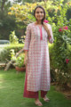 Image for Kusvaa Vcr35 Malati Hand Block Printed Kurta With Kota Doriya Dupatta Featured