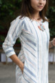 Image for Kusvaa Ws South Cotton Stripe Dress Pocket