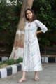 Image for Kusvaa Ws South Cotton Stripe Dress Side