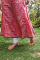 Image for Kusvaa Wsr182 Gulabo Cotton Angrakha With Adda Work Bottom