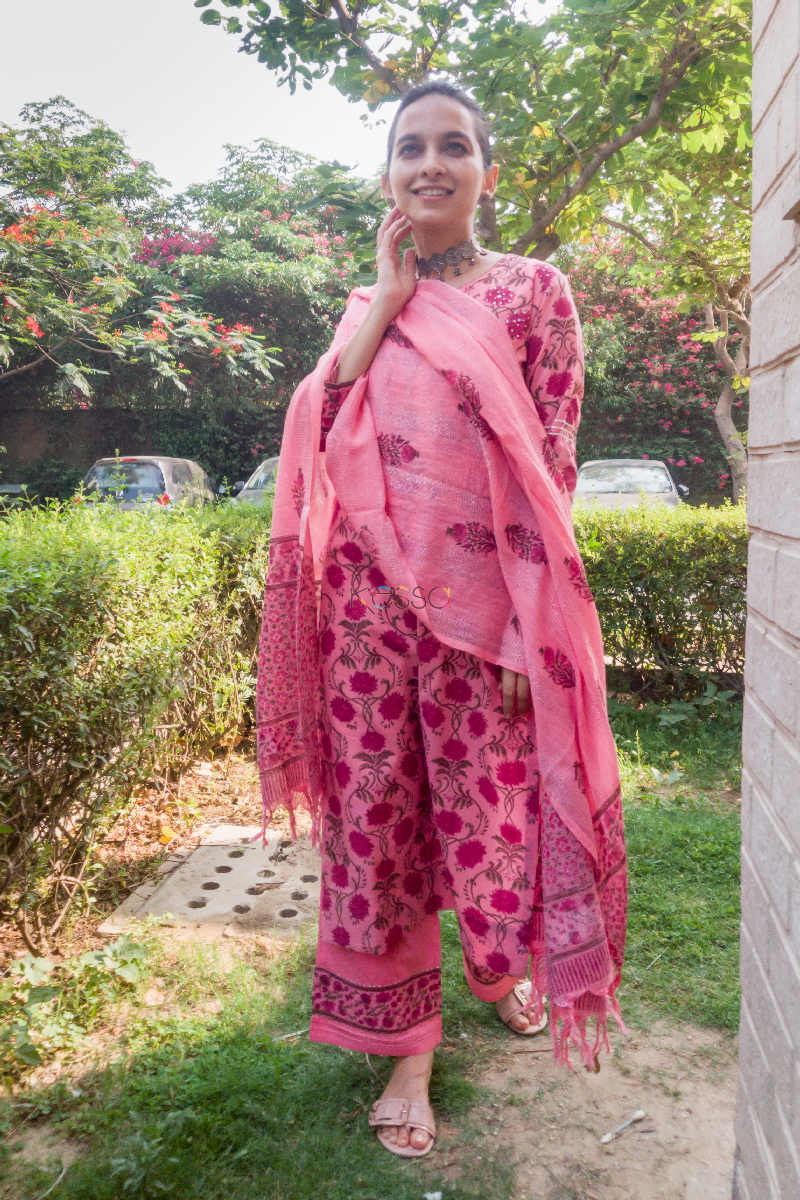 Image for Kusvaa Wsr183 Old Rose Gulzar Complete Set Front