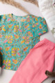 Image for Kusvaa Wsrk13 Pacific Blue New Born Jammies Set 1 Closeup