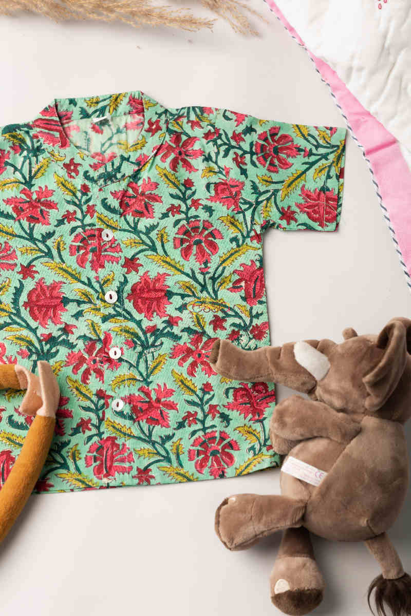 Image for Kusvaa Wsrk25 Turkish Rose Toddler Shirt 1 Look
