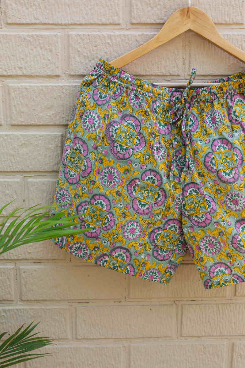Image for Kusvaa Wsrs05 Corn Harvest Printed Shorts Look