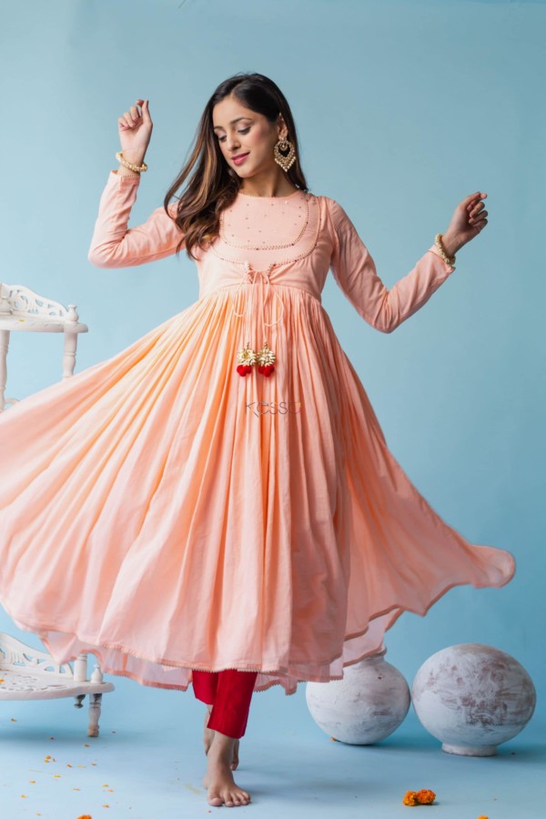 Image for Rose Fog Voile Dress