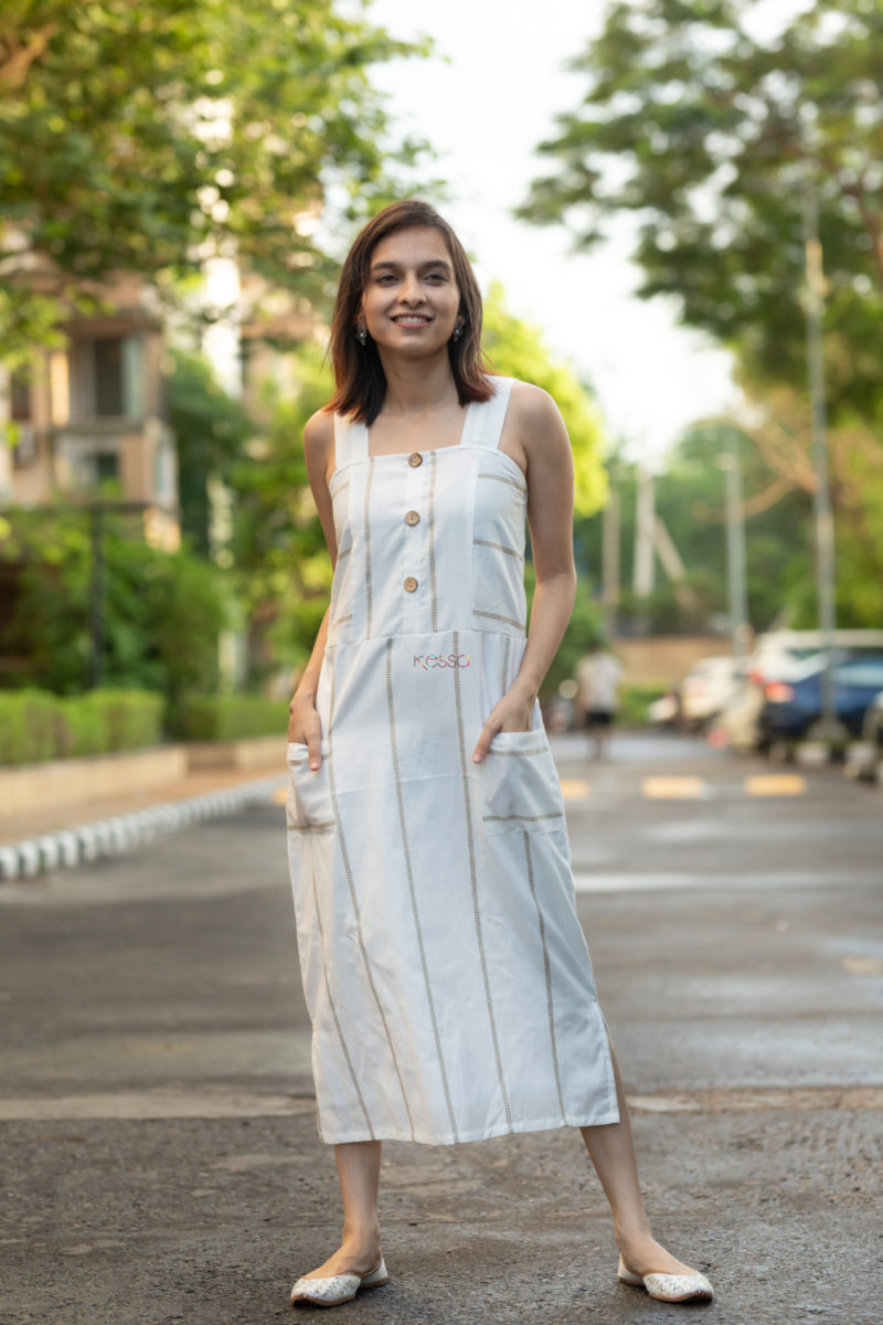 South Cotton White Strap Dress South Cotton White Strap Dress