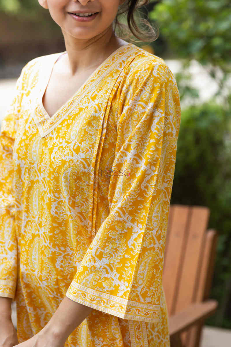 Image for Kusvaa De71 Ibriz Cotton Nighty Closeup