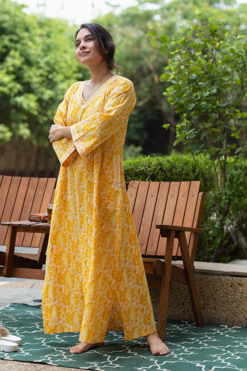 Image for Kusvaa De71 Ibriz Cotton Nighty Side