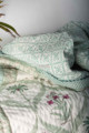 Image for Kusvaa Kaq133 Sea Mist Green Single Bed Quilt Closeup