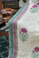 Image for Kusvaa Kaq138 Gray Nurse Double Bed Quilt Closeup