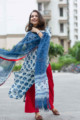 Image for Kusvaa Vcr39 Atashi Kurta And Dupatta Set With Bagru Print Look