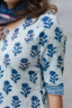Image for Kusvaa Vcr39 Atashi Kurta And Dupatta Set With Bagru Print Sleeves