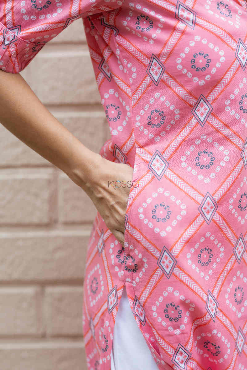 Image for Kusvaa Vcr41 Pankhuri Straight Kurta Pocket
